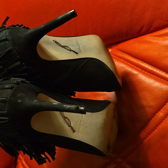 Black suede ankle boots black brian atwood - Picture 5 of 13